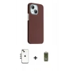 MARSİLYAN™- iPhone 14 Kılıf Kozmos Klasik Prime - Siyah Joko Magic 5D Hayalet Cam + Shine Kamera Lens - GI