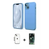 MARSİLYAN™- iPhone 14 Kılıf Kozmos Yansıma Özel Seri - Şeffaf 360 Full Body Arka Koruyucu + Shine Kamera Lens - GI