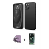 MARSİLYAN™- iPhone 14 Kılıf Kozmos Yansıma Özel Seri - Şeffaf 360 Full Body Arka Koruyucu + Raze Metal Kamera Lens - GS