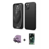 MARSİLYAN™- iPhone 14 Kılıf Kozmos Yansıma Özel Seri - Şeffaf 360 Full Body Arka Koruyucu + Raze Metal Kamera Lens - SH