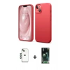 MARSİLYAN™- iPhone 14 Kılıf Kozmos Yansıma Özel Seri - Şeffaf 360 Full Body Arka Koruyucu + Shine Kamera Lens - YL