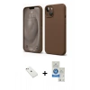 MARSİLYAN™- iPhone 14 Kılıf Kozmos Yansıma Özel Seri - Şeffaf Royal Nano Ekran Koruyucu + Diamond Kamera Lens - PE