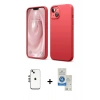 MARSİLYAN™- iPhone 14 Kılıf Kozmos Yansıma Özel Seri - Şeffaf Royal Nano Ekran Koruyucu + Shine Kamera Lens - GS