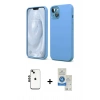 MARSİLYAN™- iPhone 14 Kılıf Kozmos Yansıma Özel Seri - Şeffaf Royal Nano Ekran Koruyucu + Shine Kamera Lens - SH