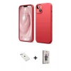 MARSİLYAN™- iPhone 14 Kılıf Kozmos Yansıma Özel Seri - Siyah Bilvis 3D Cam Ekran Koruyucu + Diamond Kamera Lens - SABE
