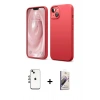 MARSİLYAN™- iPhone 14 Kılıf Kozmos Yansıma Özel Seri - Siyah Bilvis 3D Mat Cam Ekran Koruyucu + Shine Kamera Lens - GI