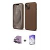 MARSİLYAN™- iPhone 14 Kılıf Kozmos Yansıma Özel Seri - Siyah Bilvis 5in1 3D Magic Cam Ekran Koruyucu + Raze Metal Kamera Lens - GS