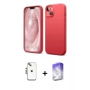 MARSİLYAN™- iPhone 14 Kılıf Kozmos Yansıma Özel Seri - Siyah Bilvis 5in1 3D Magic Cam Ekran Koruyucu + Shine Kamera Lens - GS