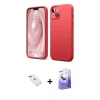 MARSİLYAN™- iPhone 14 Kılıf Kozmos Yansıma Özel Seri - Siyah Bilvis 5in1 5D Magic Hayalet Cam Ekran Koruyucu + Diamond Kamera Lens - KI