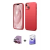 MARSİLYAN™- iPhone 14 Kılıf Kozmos Yansıma Özel Seri - Siyah Bilvis 5in1 5D Magic Hayalet Cam Ekran Koruyucu + Raze Metal Kamera Lens - KI