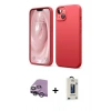 MARSİLYAN™- iPhone 14 Kılıf Kozmos Yansıma Özel Seri - Siyah Bilvis Hayalet Cam Ekran Koruyucu + Raze Metal Kamera Lens - GS