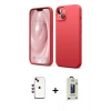 MARSİLYAN™- iPhone 14 Kılıf Kozmos Yansıma Özel Seri - Siyah Bilvis Hayalet Cam Ekran Koruyucu + Shine Kamera Lens - KI