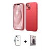 MARSİLYAN™- iPhone 14 Kılıf Kozmos Yansıma Özel Seri - Siyah Bilvis Hayalet Cam Ekran Koruyucu + Shine Kamera Lens - MI