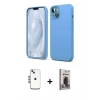 MARSİLYAN™- iPhone 14 Kılıf Kozmos Yansıma Özel Seri - Siyah Bilvis Hayalet Cam Ekran Koruyucu + Shine Kamera Lens - MI