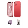 MARSİLYAN™- iPhone 14 Kılıf Kozmos Yansıma Özel Seri - Siyah Bilvis Hayalet Cam Ekran Koruyucu + Raze Metal Kamera Lens - MR