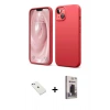 MARSİLYAN™- iPhone 14 Kılıf Kozmos Yansıma Özel Seri - Siyah Bilvis Hayalet Cam Ekran Koruyucu + Diamond Kamera Lens - SABE