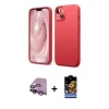MARSİLYAN™- iPhone 14 Kılıf Kozmos Yansıma Özel Seri - Siyah Buffer Hayalet Cam Ekran Koruyucu + Raze Metal Kamera Lens - MR