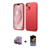 MARSİLYAN™- iPhone 14 Kılıf Kozmos Yansıma Özel Seri - Siyah Buffer Hayalet Cam Ekran Koruyucu + Raze Metal Kamera Lens - SH