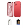 MARSİLYAN™- iPhone 14 Kılıf Kozmos Yansıma Özel Seri - Siyah Buffer Hayalet Cam Ekran Koruyucu + Shine Kamera Lens - GD