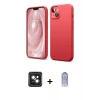 MARSİLYAN™- iPhone 14 Kılıf Kozmos Yansıma Özel Seri - Siyah Joko Magic 5D Cam + PVD Metal Kamera Lens - PE
