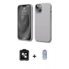 MARSİLYAN™- iPhone 14 Kılıf Kozmos Yansıma Özel Seri - Siyah Joko Magic 5D Cam + PVD Metal Kamera Lens - TU