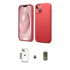 MARSİLYAN™- iPhone 14 Kılıf Kozmos Yansıma Özel Seri - Siyah Joko Magic 5D Hayalet Cam + Yeşil Shine Kamera Lens