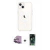 MARSİLYAN™- iPhone 14 Kılıf Kutup Klasik Serisi - Şeffaf 360 Full Body Arka Koruyucu + Raze Metal Kamera Lens - MR