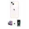 MARSİLYAN™- iPhone 14 Kılıf Kutup Klasik Serisi - Şeffaf 360 Full Body Arka Koruyucu + Raze Metal Kamera Lens - SH