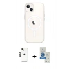 MARSİLYAN™- iPhone 14 Kılıf Kutup Klasik Serisi - Şeffaf Royal Nano Ekran Koruyucu + Shine Kamera Lens - SH