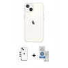 MARSİLYAN™- iPhone 14 Kılıf Kutup Klasik Serisi - Şeffaf Royal Nano Ekran Koruyucu + Shine Kamera Lens - YL