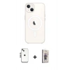 MARSİLYAN™- iPhone 14 Kılıf Kutup Klasik Serisi - Siyah Bilvis 3D Cam Ekran Koruyucu + Shine Kamera Lens - GS