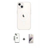 MARSİLYAN™- iPhone 14 Kılıf Kutup Klasik Serisi - Siyah Bilvis 3D Mat Cam Ekran Koruyucu + Shine Kamera Lens - YL