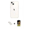 MARSİLYAN™- iPhone 14 Kılıf Kutup Klasik Serisi - Siyah Buffer Cam Ekran Koruyucu + Diamond Kamera Lens - KI