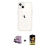 MARSİLYAN™- iPhone 14 Kılıf Kutup Klasik Serisi - Siyah Buffer Cam Ekran Koruyucu + Raze Metal Kamera Lens - MR