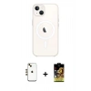 MARSİLYAN™- iPhone 14 Kılıf Kutup Klasik Serisi - Siyah Buffer Cam Ekran Koruyucu + Shine Kamera Lens - GD