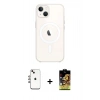 MARSİLYAN™- iPhone 14 Kılıf Kutup Klasik Serisi - Siyah Buffer Cam Ekran Koruyucu + Shine Kamera Lens - GI