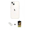 MARSİLYAN™- iPhone 14 Kılıf Kutup Klasik Serisi - Siyah Buffer Cam Ekran Koruyucu + Diamond Kamera Lens - SABE
