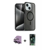MARSİLYAN™- iPhone 14 Kılıf Nova Asil Prime - Şeffaf 360 Full Body Arka Koruyucu + Raze Metal Kamera Lens - SH