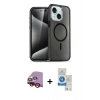 MARSİLYAN™- iPhone 14 Kılıf Nova Asil Prime - Şeffaf Royal Nano Ekran Koruyucu + Raze Metal Kamera Lens - KI
