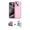 MARSİLYAN™- iPhone 14 Kılıf Nova Asil Prime - Şeffaf Royal Nano Ekran Koruyucu + Raze Metal Kamera Lens - KI