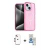 MARSİLYAN™- iPhone 14 Kılıf Nova Asil Prime - Şeffaf Royal Nano Ekran Koruyucu + Shine Kamera Lens - KI