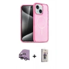 MARSİLYAN™- iPhone 14 Kılıf Nova Asil Prime - Siyah Bilvis 3D Cam Ekran Koruyucu + Raze Metal Kamera Lens - GS