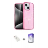 MARSİLYAN™- iPhone 14 Kılıf Nova Asil Prime - Siyah Bilvis 5in1 3D Magic Cam Ekran Koruyucu + Diamond Kamera Lens - KI