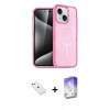 MARSİLYAN™- iPhone 14 Kılıf Nova Asil Prime - Siyah Bilvis 5in1 3D Magic Cam Ekran Koruyucu + Sierra Blue Diamond Kamera Lens