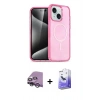 MARSİLYAN™- iPhone 14 Kılıf Nova Asil Prime - Siyah Bilvis 5in1 5D Magic Hayalet Cam Ekran Koruyucu + Raze Metal Kamera Lens - GS