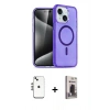 MARSİLYAN™- iPhone 14 Kılıf Nova Asil Prime - Siyah Bilvis Hayalet Cam Ekran Koruyucu + Shine Kamera Lens - GS
