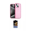 MARSİLYAN™- iPhone 14 Kılıf Nova Asil Prime - Siyah Buffer Hayalet Cam Ekran Koruyucu