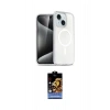 MARSİLYAN™- iPhone 14 Kılıf Nova Asil Prime - Siyah Buffer Hayalet Cam Ekran Koruyucu
