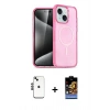 MARSİLYAN™- iPhone 14 Kılıf Nova Asil Prime - Siyah Buffer Hayalet Cam Ekran Koruyucu + Shine Kamera Lens - SH
