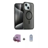 MARSİLYAN™- iPhone 14 Kılıf Nova Asil Prime - Siyah Joko Magic 5D Cam + Raze Metal Kamera Lens - KI